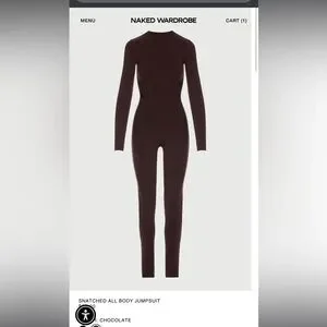 Naked Wardrobe all body snatched jumpsuit